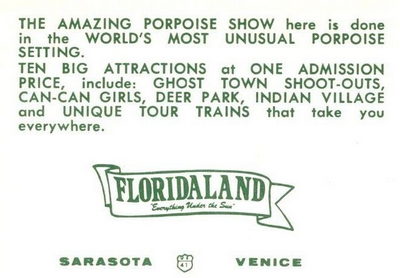 Floridaland - Postcard Back (newer photo)